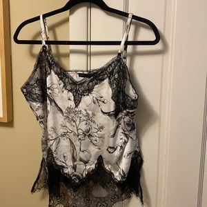 White House Black Market lace top.